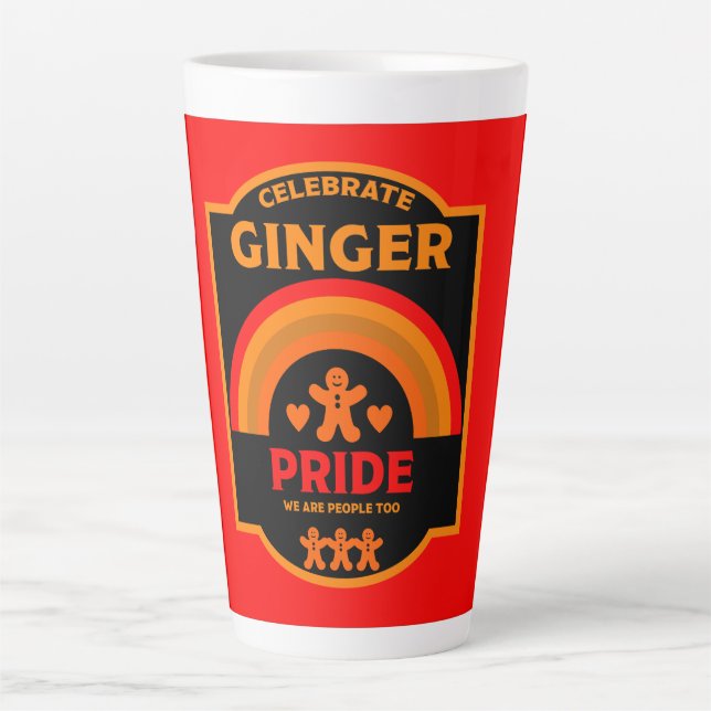 Ginger Pride Day Month Events Latte Mug (Front)