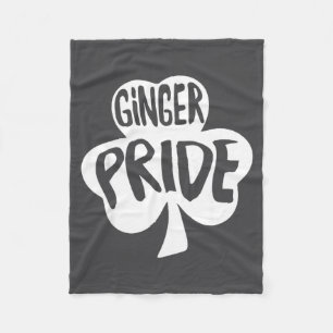 Ginger Pride Funny St Patricks Day Shirt Irish  Fleece Blanket