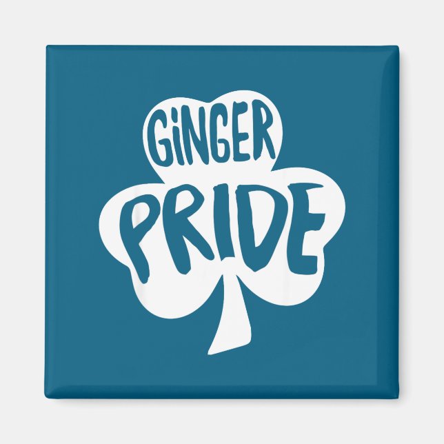 Ginger Pride Funny St Patricks Day Shirt Irish  Magnet (Front)