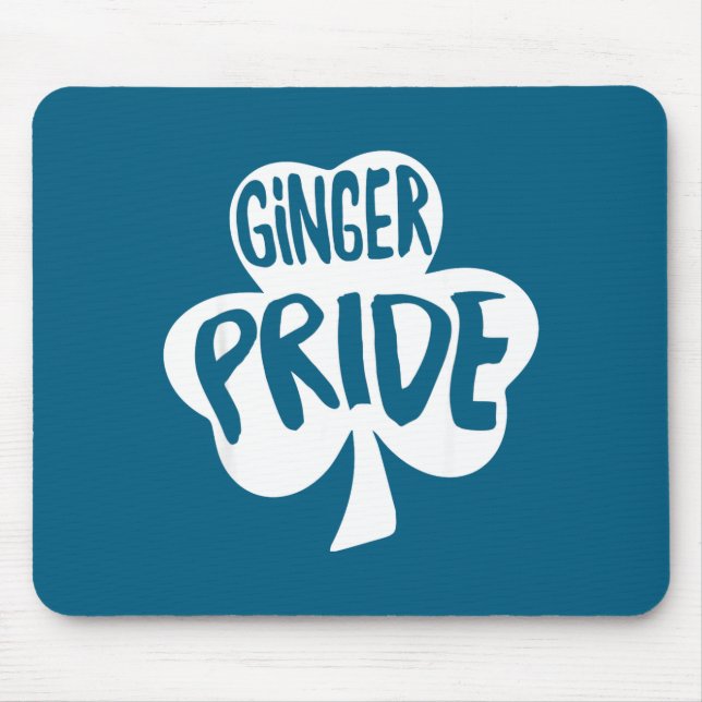 Ginger Pride Funny St Patricks Day Shirt Irish  Mouse Pad (Front)
