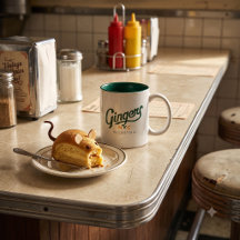 Ginger’s NYC Mouseteria Retro Diner Mug – Two-Tone