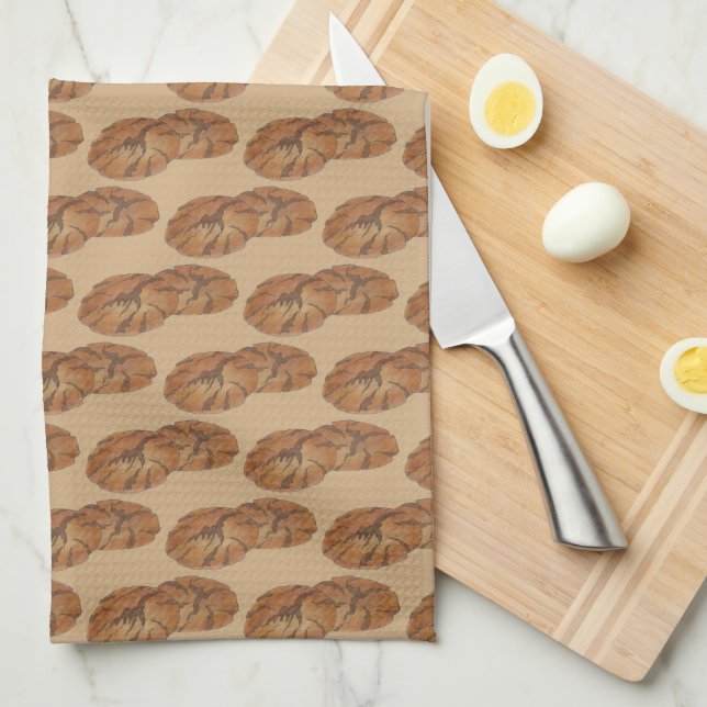 Ginger Snaps Gingersnap Biscuit Ginger Nut Cookies Tea Towel (Quarter Fold)