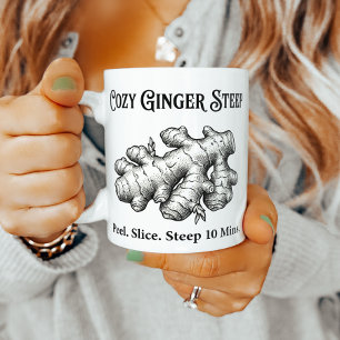 Ginger Tea Steep Guide Coffee Mug