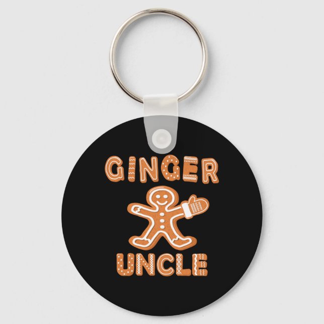 Ginger Uncle Gingerbread Family Matching Group Key Ring (Front)
