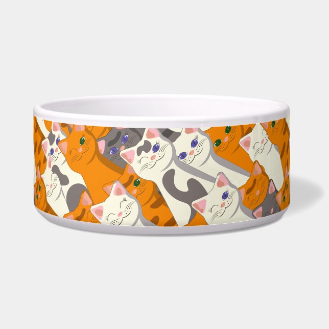 Ginger white black cat diagonal pattern (Front)