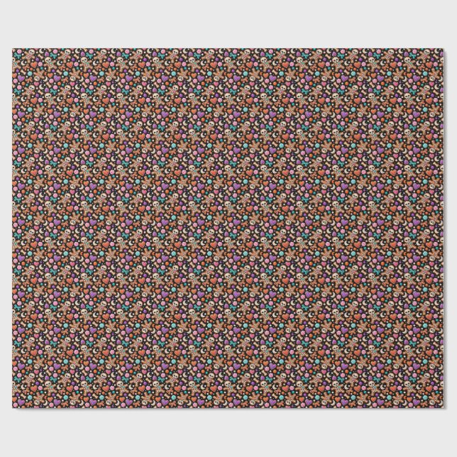 Gingerbones Wrapping Paper (Flat)