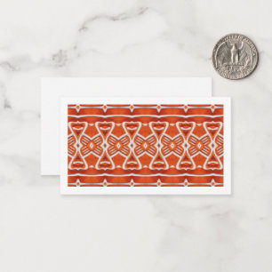 GINGERBREAD 3.5x2 Flat Card / Horizontal