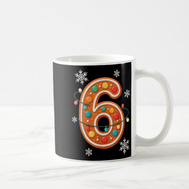 Gingerbread 6 7 Meme Christmas Matching Couple Boy Coffee Mug (Right)