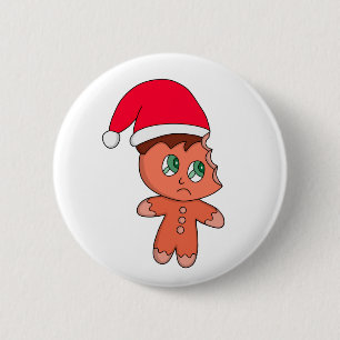 Gingerbread 6 Cm Round Badge
