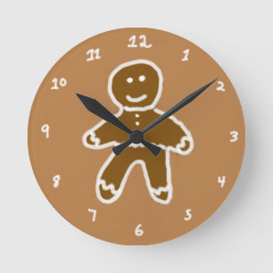 Gingerbread Acrylic Wall Clock
