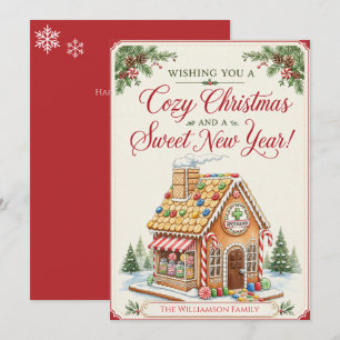 Gingerbread Apothecary Christmas Card Healthcare