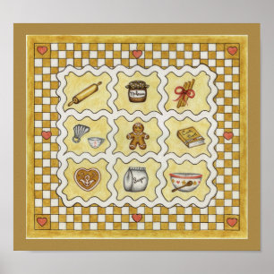 Gingerbread Art Print Poster