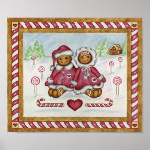 Gingerbread Art Print Poster