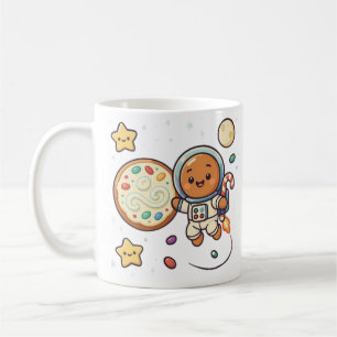 Gingerbread Astronaut Christmas Holiday Cute Space Coffee Mug
