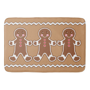 Gingerbread Bath Mat Rug
