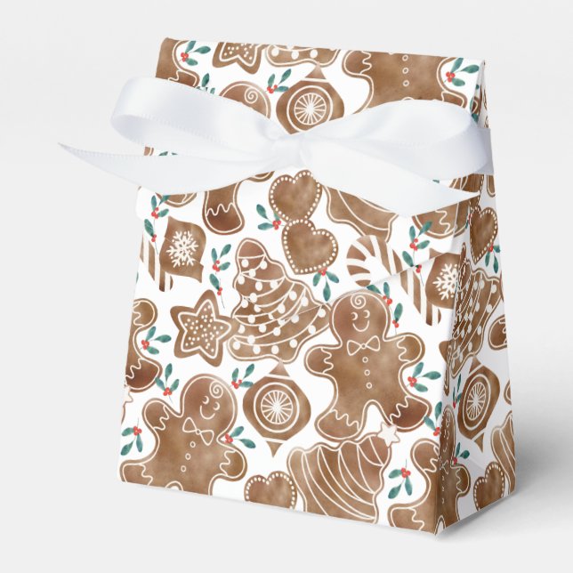 Gingerbread Berry Favour Box (Front Side)