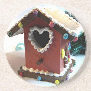 Gingerbread Birdhouse Coaster