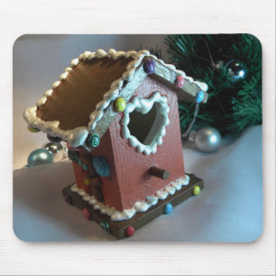 Gingerbread Birdhouse I Mouse Pad