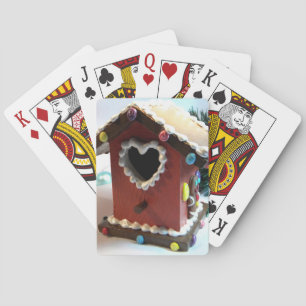 Gingerbread Birdhouse Playing Cards