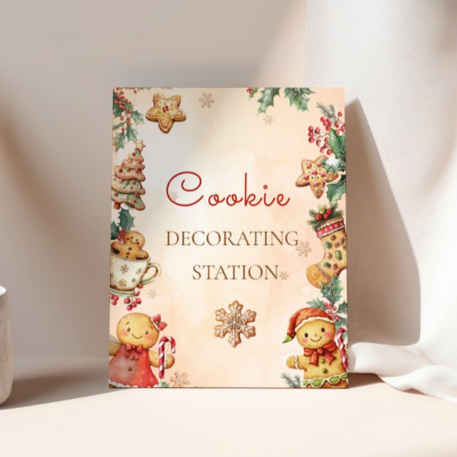 Gingerbread Birthday Cookie Decorating Station  Poster (Creator Uploaded)