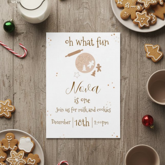 gingerbread birthday invitation (Creator Uploaded)