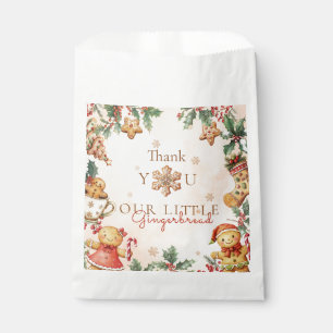 Gingerbread Birthday Thank You Favour Bag