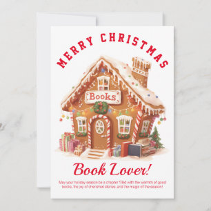 Gingerbread Bookstore Thank You Card
