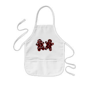 Gingerbread boy and Girl Kids Apron