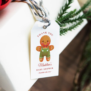 Gingerbread Boy Baby Shower Favour Tag