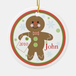 Gingerbread Boy Christmas Ornament