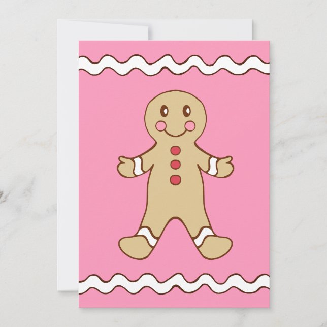Gingerbread Boy Invitations (Front)