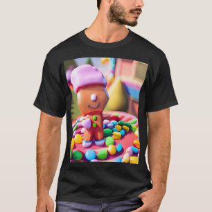 Gingerbread Boy Makes Good - Ken Gauge Art T-Shirt