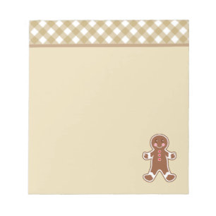 Gingerbread Boy Notepad