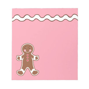 Gingerbread Boy Notepad