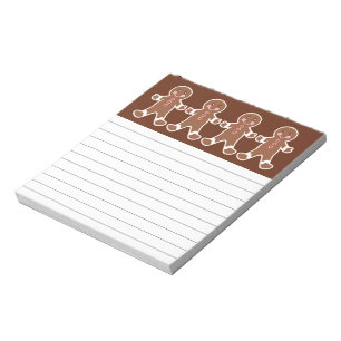 Gingerbread Boy Notepad