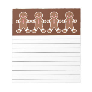 Gingerbread Boy Notepad