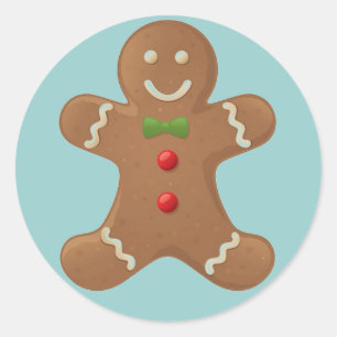 Gingerbread Boy Sticker