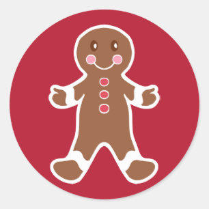 Gingerbread Boy Stickers