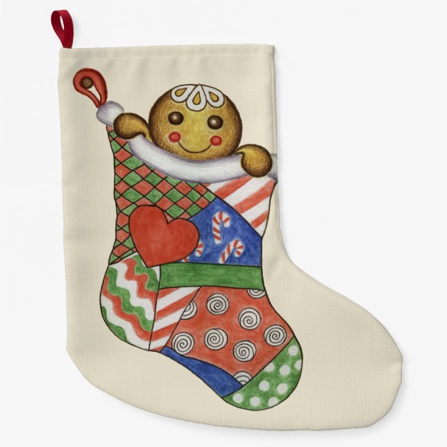 Gingerbread Boy Stocking (Front)