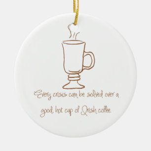 Gingerbread Brown Irish Coffee Ornament