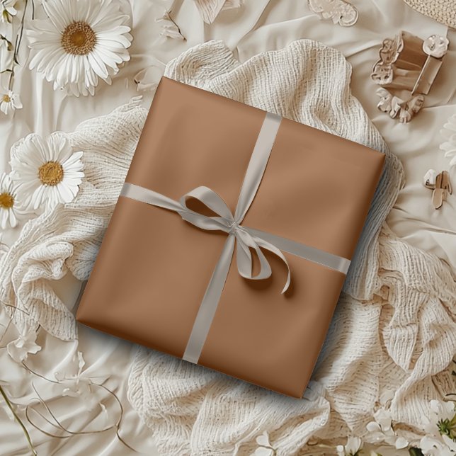 Gingerbread Brown Solid Colour | Classic | Elegant Wrapping Paper (Creator Uploaded)