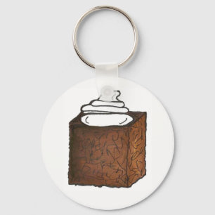 Gingerbread Cake Slice Christmas Baking Holiday Key Ring