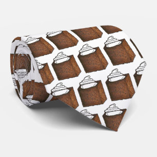 Gingerbread Cake Slice Christmas Baking Holiday Tie
