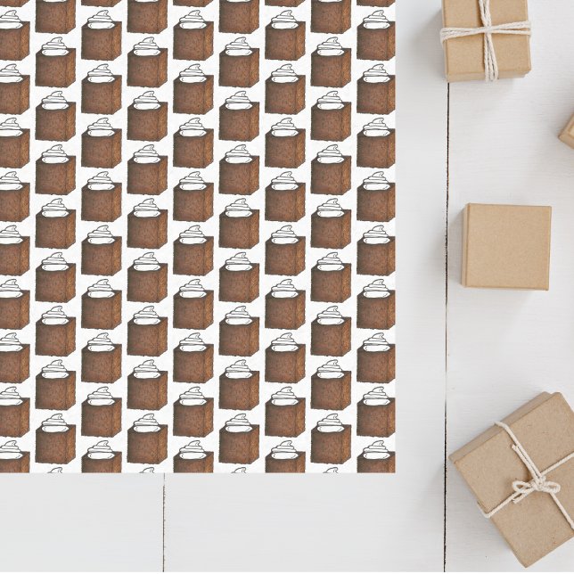 Gingerbread Cake Slice Christmas Baking Holiday Tissue Paper (Gingerbread tissue)