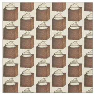 Gingerbread Cake Slice Christmas Holiday Baking Fabric