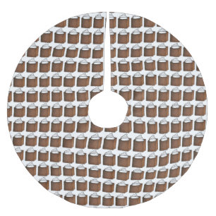 Gingerbread Cake Slice Foodie Christmas Baking Brushed Polyester Tree Skirt