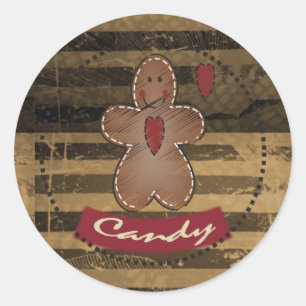 Gingerbread Candy Treat Seal / Tag