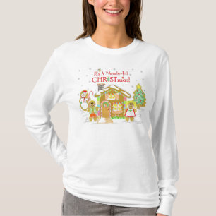 Gingerbread Candyland T-Shirt - Ladies