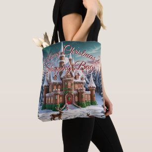 Gingerbread Castle from the Christmas Forest Tote Bag