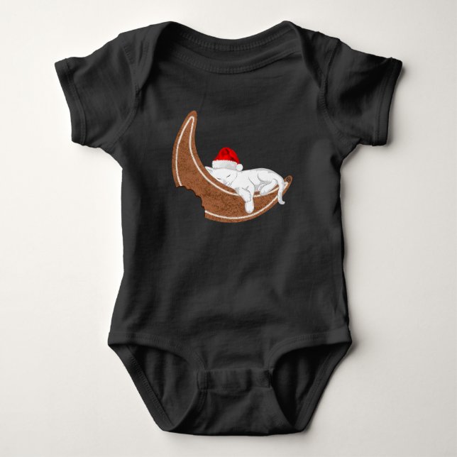 Gingerbread Cat Baby Bodysuit (Front)